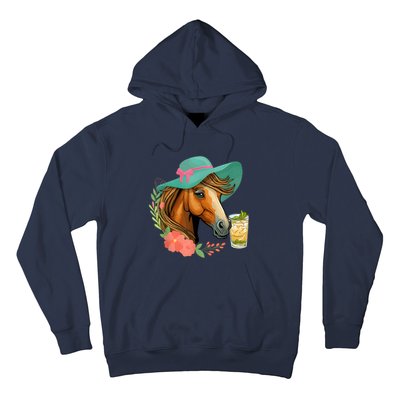 Horse Tea Party Horses Horseman Equestrian Riding Hoodie