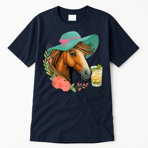 Horse Tea Party Horses Horseman Equestrian Riding Tall T-Shirt