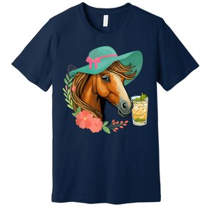 Horse Tea Party Horses Horseman Equestrian Riding Premium T-Shirt