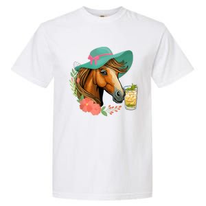 Horse Tea Party Horses Horseman Equestrian Riding Garment-Dyed Heavyweight T-Shirt