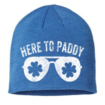 Here To Paddy St Patrick's Day Cute Funny St Paddy's Outfit Great Gift Sustainable Beanie