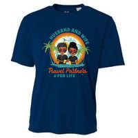 HusbandWife Travel Partners For Life Retro SummerBeach Cooling Performance Crew T-Shirt