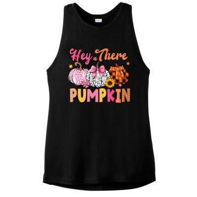 Hey There Pumpkin Fall Season Halloween Lover Ladies PosiCharge Tri-Blend Wicking Tank