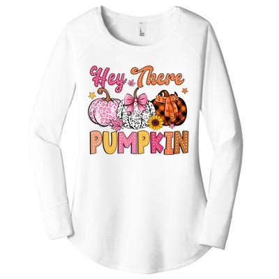 Hey There Pumpkin Fall Season Halloween Lover Women's Perfect Tri Tunic Long Sleeve Shirt