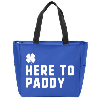 Here To Paddy St Patrick's Day Funny Gift Zip Tote Bag