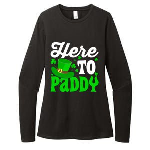 Here To Paddy Gift Womens CVC Long Sleeve Shirt