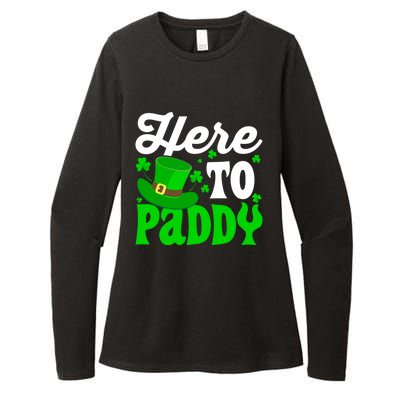 Here To Paddy Gift Womens CVC Long Sleeve Shirt