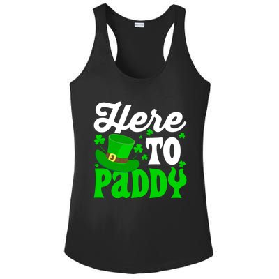 Here To Paddy Gift Ladies PosiCharge Competitor Racerback Tank