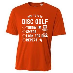 How To Play Disc Golf Funny Meaningful Gift Cooling Performance Crew T-Shirt