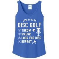 How To Play Disc Golf Funny Meaningful Gift Ladies Essential Tank