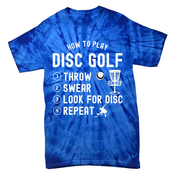 How To Play Disc Golf Funny Meaningful Gift Tie-Dye T-Shirt