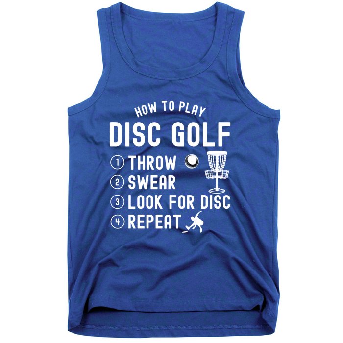 How To Play Disc Golf Funny Meaningful Gift Tank Top