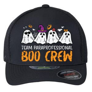 Halloween Team Paraprofessional Boo Crew Para Costume Women Flexfit Unipanel Trucker Cap