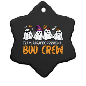 Halloween Team Paraprofessional Boo Crew Para Costume Women Ceramic Star Ornament