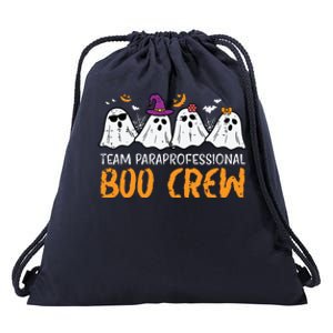 Halloween Team Paraprofessional Boo Crew Para Costume Women Drawstring Bag