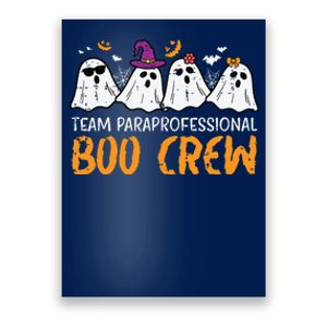 Halloween Team Paraprofessional Boo Crew Para Costume Women Poster