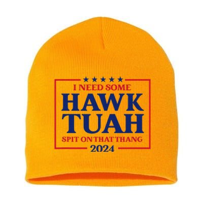 Hawk Tush President Election Funny Design Short Acrylic Beanie