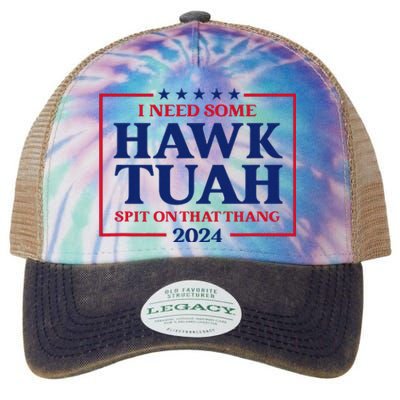 Hawk Tush President Election Funny Design Legacy Tie Dye Trucker Hat