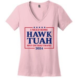 Hawk Tush President Election Funny Design Women's V-Neck T-Shirt