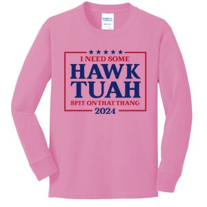 Hawk Tush President Election Funny Design Kids Long Sleeve Shirt