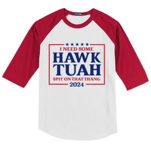 Hawk Tush President Election Funny Design Kids Colorblock Raglan Jersey