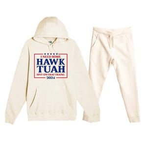 Hawk Tush President Election Funny Design Premium Hooded Sweatsuit Set