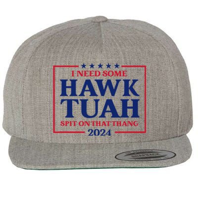 Hawk Tush President Election Funny Design Wool Snapback Cap