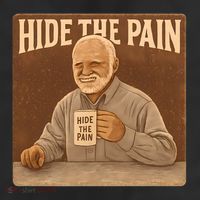 Hide the Pain 11oz C Handle Ceramic Mug