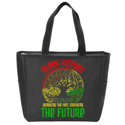 Honoring The Past Inspiring The Future Black History Zip Tote Bag