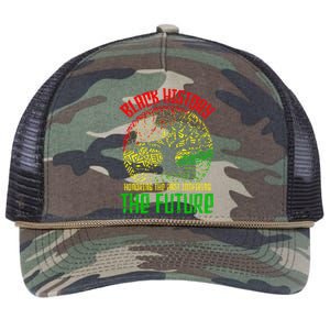 Honoring The Past Inspiring The Future Black History Retro Rope Trucker Hat Cap