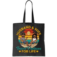 HusbandWife Travel Partners For Life Beach Summer Dark Tote Bag