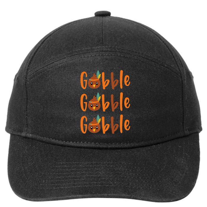 Hilarious Turkey Pilgrim Thanksgiving Costume 7-Panel Snapback Hat