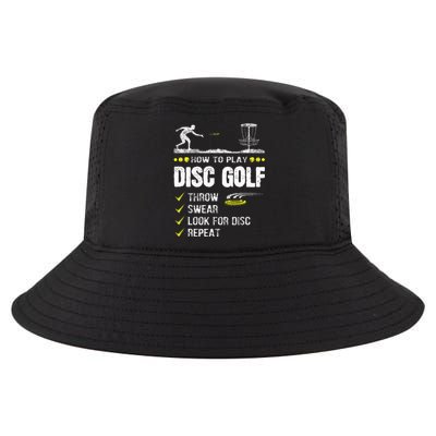 How To Play Disc Golf Frisbee Disc Golfer Humor Disc Golfing  Cool Comfort Performance Bucket Hat