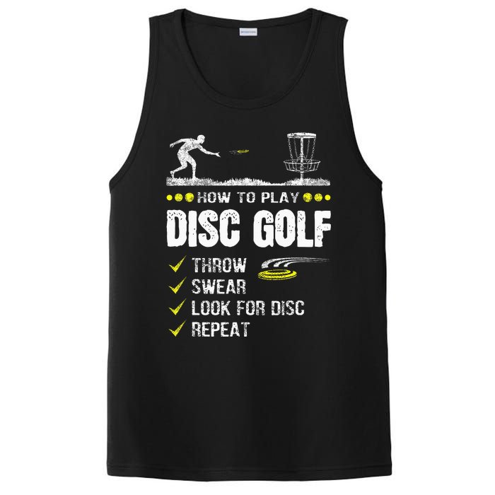 How To Play Disc Golf Frisbee Disc Golfer Humor Disc Golfing  PosiCharge Competitor Tank