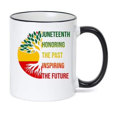 Honoring The Past Inspiring The Future Junenth African Cute Gift 11oz Black Color Changing Mug