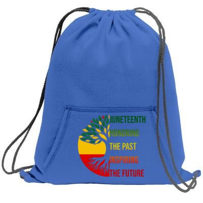 Honoring The Past Inspiring The Future Junenth African Cute Gift Sweatshirt Cinch Pack Bag