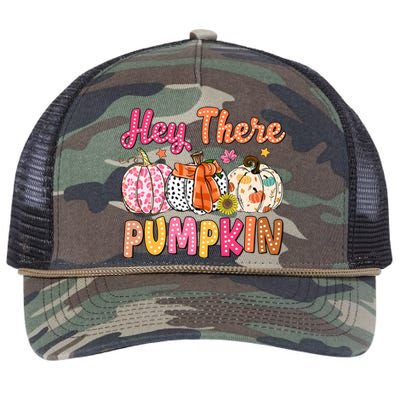 Hey There Pumpkin Retro Rope Trucker Hat Cap