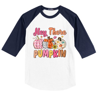 Hey There Pumpkin Baseball Sleeve Shirt