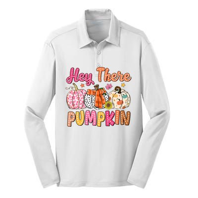 Hey There Pumpkin Silk Touch Performance Long Sleeve Polo