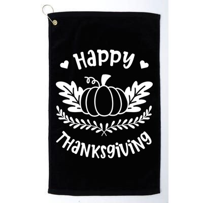Happy Thanksgiving Pumpkin Cute Golf Towel