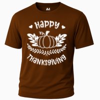Happy Thanksgiving Pumpkin Cute Cooling Performance Crew T-Shirt