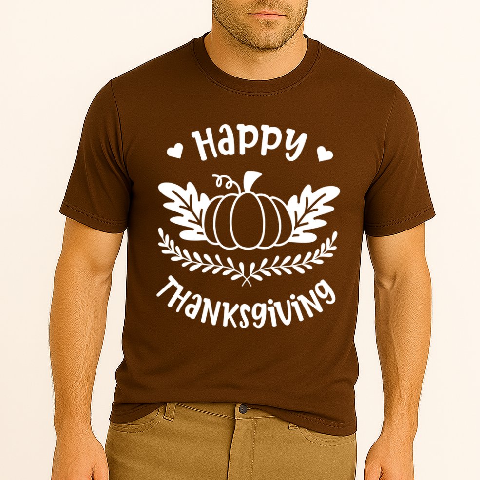 Happy Thanksgiving Pumpkin Cute Cooling Performance Crew T-Shirt
