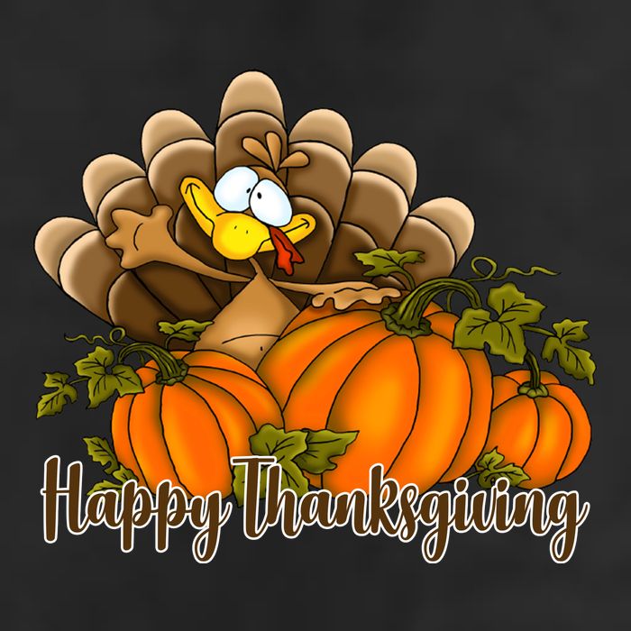Happy Thanksgiving Pumpkins Fall Autumn Cute Turkey 7 Panel Mesh Trucker Snapback Hat