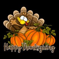 Happy Thanksgiving Pumpkins Fall Autumn Cute Turkey Impact Tech Backpack