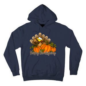 Happy Thanksgiving Pumpkins Fall Autumn Cute Turkey Tall Hoodie