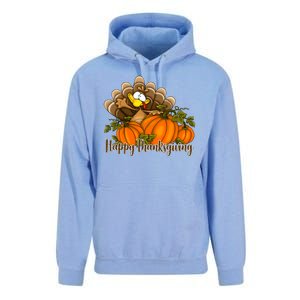 Happy Thanksgiving Pumpkins Fall Autumn Cute Turkey Unisex Surf Hoodie