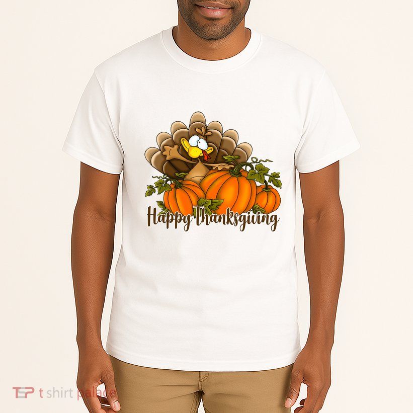 Happy Thanksgiving Pumpkins Fall Autumn Cute Turkey Tall T-Shirt