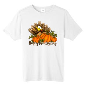 Happy Thanksgiving Pumpkins Fall Autumn Cute Turkey Tall Fusion ChromaSoft Performance T-Shirt