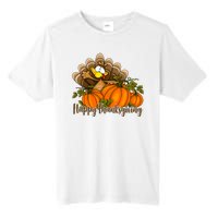 Happy Thanksgiving Pumpkins Fall Autumn Cute Turkey Tall Fusion ChromaSoft Performance T-Shirt