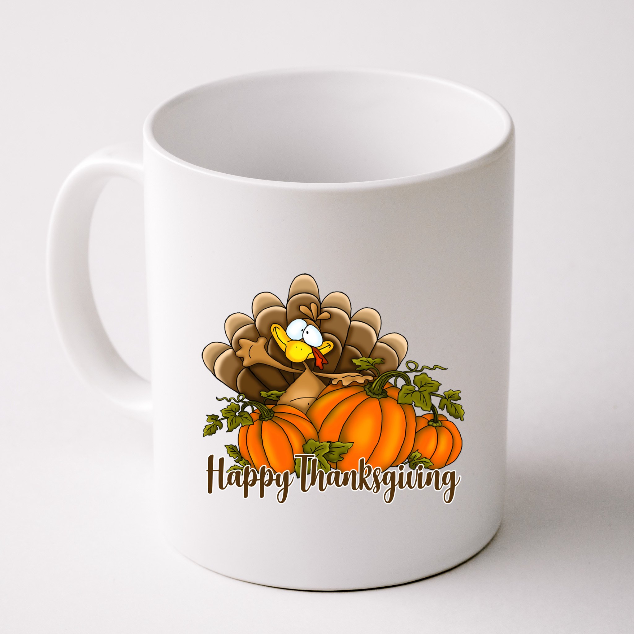 Happy Thanksgiving Pumpkins Fall Autumn Cute Turkey Mug